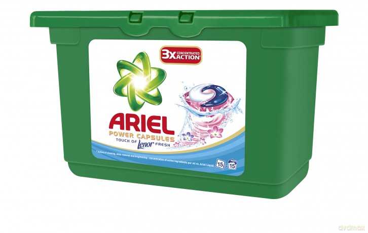 Ariel Active Gel Capsules Touch Of Lenor 15sztuk [CHEMIA]