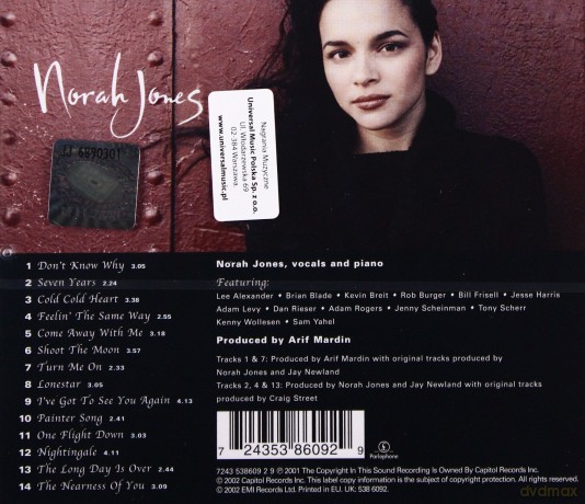 Norah Jones: Come Away With Me [CD]