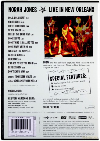 Norah Jones: Live In New Orleans [DVD]