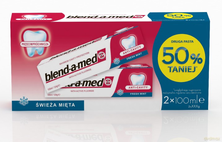 Blend-A-Med Pasta Do Zębów Anti Cavity Fresh 2x100ml [KOSMETYKI]
