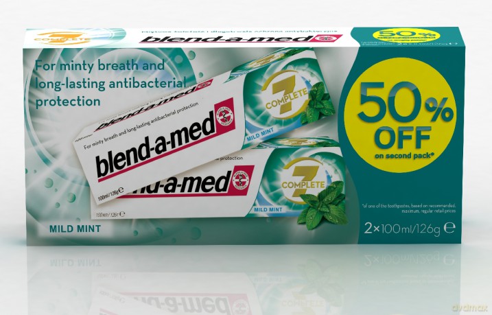 Blend-A-Med Pasta Do Zębów C7 Mild Mint 2x100ml [KOSMETYKI]