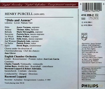 Norman/Allen/Leppard: Purcell:Dido And Aeneas [CD]
