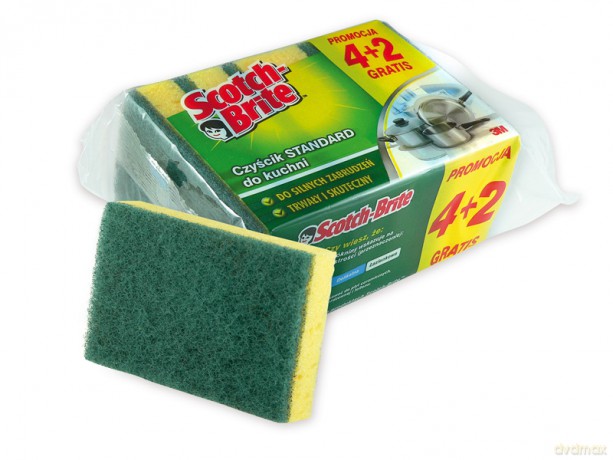 Czyścik Scotch Brite Standard - 4+2sztuki Gratis [CHEMIA]