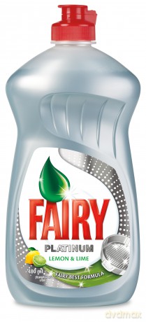 Fairy Płyn Do Mycia Naczyń Platinium Lemon&Lime 480ml [CHEMIA]