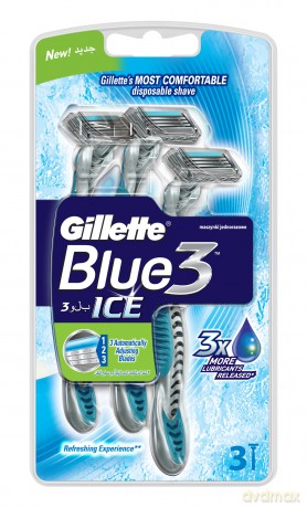 Gillette Blue3 Ice 3sztuki