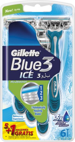 Gillette Blue3 Ice 6sztuk