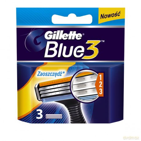 Gillette Blue3 Wkład 3 sztuki
