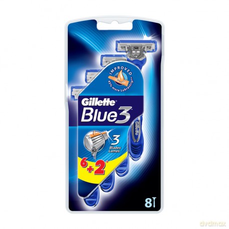 Gillette Blue3 6+2sztuki