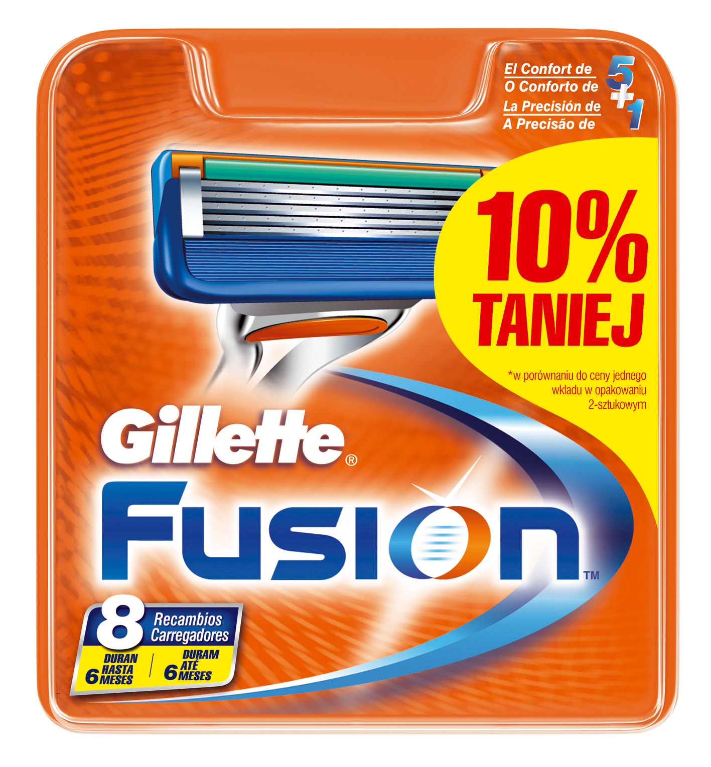 Gillette Fusion Manual Wkład 8sztuk