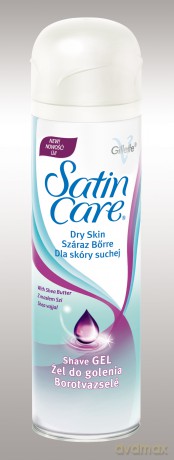 Gillette Satin Care Do Suchej Skóry Żel Do Golenia Dla Kobiet 200ml [KOSMETYKI]