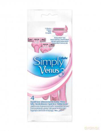 Gillette Simply Venus 3 Torebka 4sztuki
