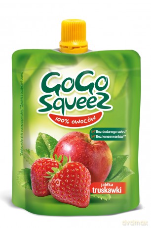 Sok Gogo Squeez Jabłko Truskawka 90g Display [CHEMIA]