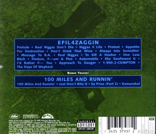 N.W.A.: Efil4zaggin (Remastered)+(Bonus Track) [CD]