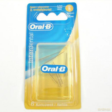 Oral-B Końcówki Cylindryczne Do Szczoteczki Interdental (6sztuk)
