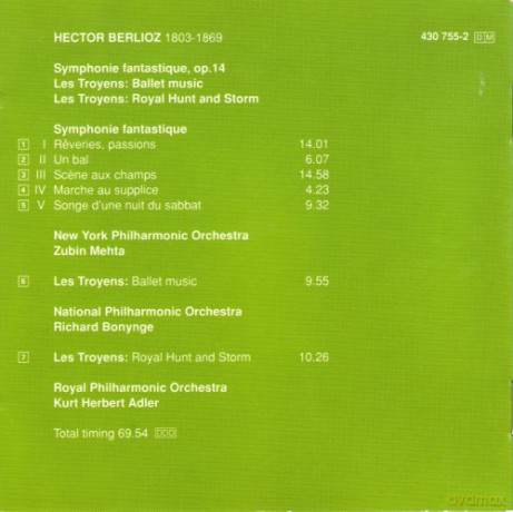 Nypo/Mehta: Berl:Symphonie Fantastique [CD]