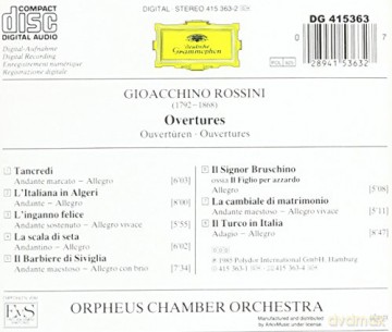 Oco: Rossini:Overtures [CD]