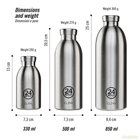 24 Bottles - Clima Bottle 0,5 L - Rustic Moss Green (24B157)