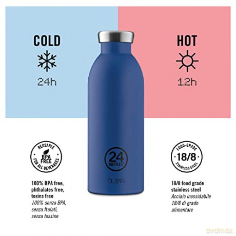 24 Bottles - Clima Bottle 0,5 L - Rustic Moss Green (24B157)
