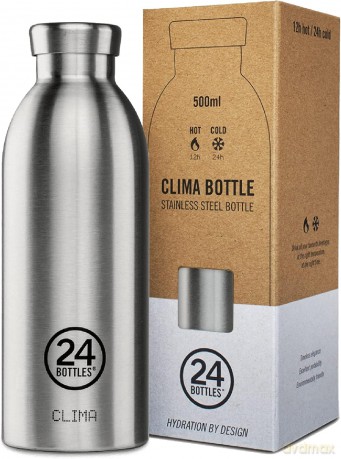 24 Bottles - Clima Bottle 0,5 L - Steel (24B140)