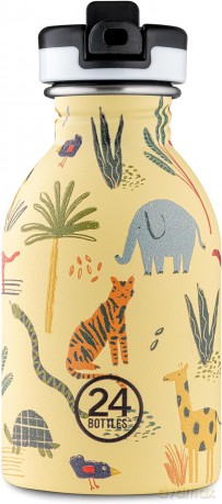 24 Bottles Butelka miejska 250 ml pokrywa sportowa - Jungle Friends