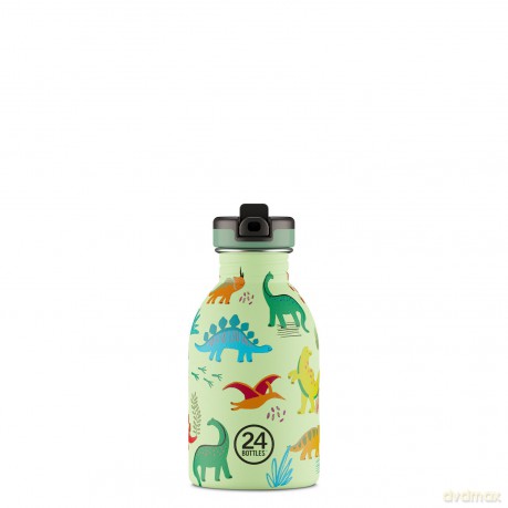24 Bottles - Kids Collection - Urban Bottle 250 ml w. Sports Lid - Jurassic Friends (24B936)
