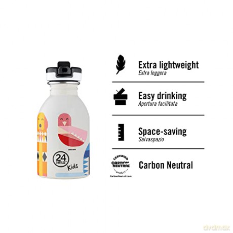 24 Bottles - Kids Collection - Urban Bottle 250 ml w. Sports Lid - Magic Friends (24B931)