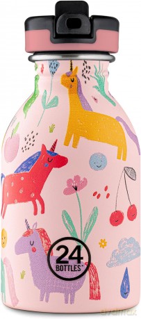 24 Bottles - Kids Collection - Urban Bottle 250 ml w. Sports Lid - Magic Friends (24B931)