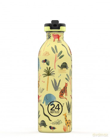 24 Bottles - Kids Collection - Urban Bottle 500 ml w. Sports Lid - Jungle Friends (24B917)