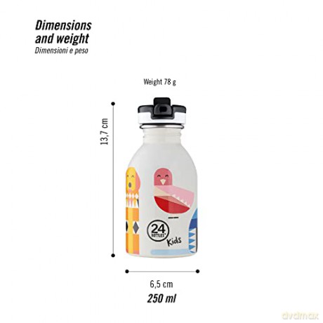 24 Bottles - Kids Collection - Urban Bottle 500 ml w. Sports Lid - Magic Friends (24B914)