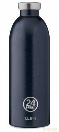 24 Bottles - Clima Bottle 0,85 L - Rustic Deep Blue (24B433)