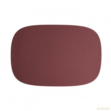 Aida - Karim Rashid - Bordeaux placemat 95% recycled leather (13603)