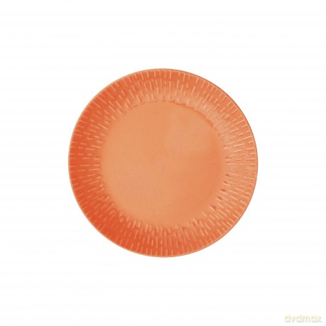 Aida - Life in Colour - Confetti - Apricot lunch plate w/relief porcelain (13326)