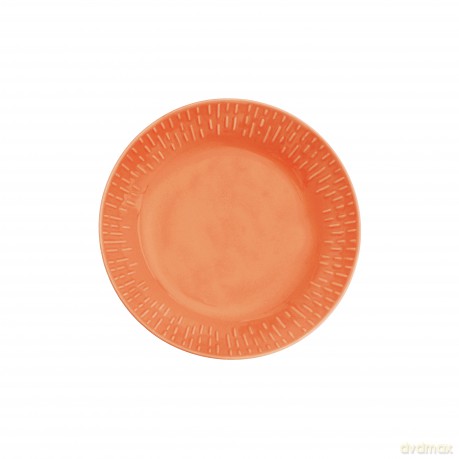 Aida - Life in Colour - Confetti - Apricot pasta plate w/relief porcelain (13324)