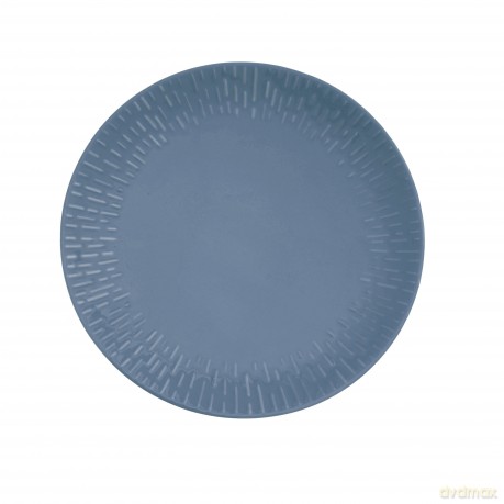 Aida - Life in Colour - Confetti - Blueberry dinner plate w/relief porcelain (13423)