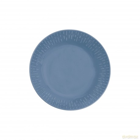 Aida - Life in Colour - Confetti - Blueberry pasta plate w/relief porcelain (13424)