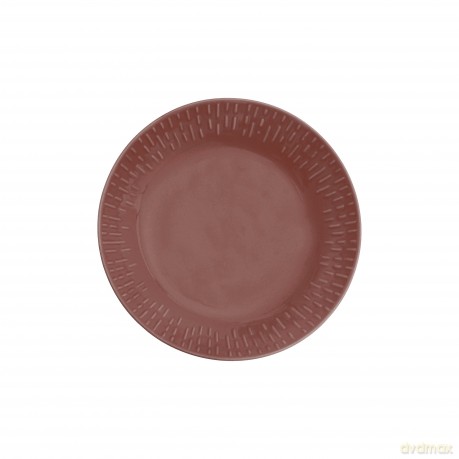 Aida - Life in Colour - Confetti - Bordeaux pasta plate w/relief porcelain (13364)