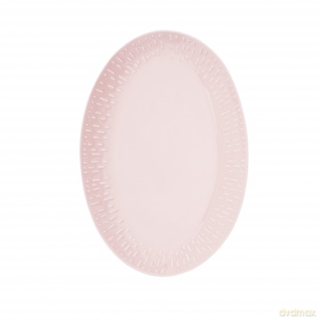 Aida - Life in Colour - Confetti - Candy floss oval dish w/relief porcelain (13354)