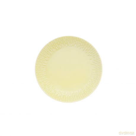Aida - Life in Colour - Confetti - Lemon dessert plate w/relief porcelain (13302)