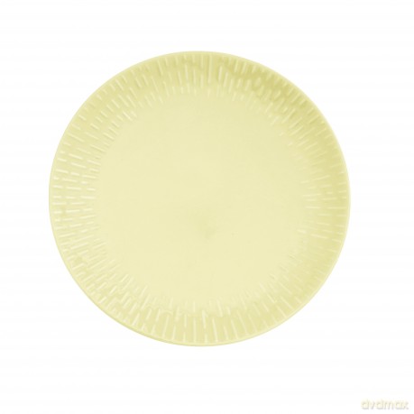 Aida - Life in Colour - Confetti - Lemon dinner plate w/relief porcelain (13303)