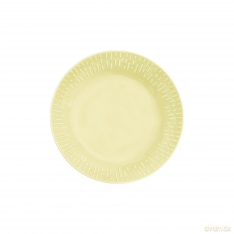 Aida - Life in Colour - Confetti - Lemon pasta plate w/relief porcelain (13304)