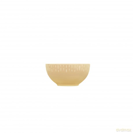 Aida - Life in Colour - Confetti - Mustard bowl w/relief porcelain (13387)