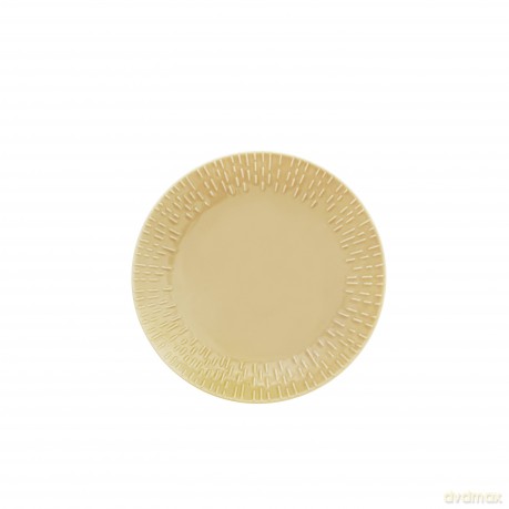 Aida - Life in Colour - Confetti - Mustard dessert plate w/relief porcelain (13382)
