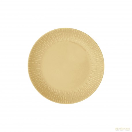 Aida - Life in Colour - Confetti - Mustard lunch plate w/relief porcelain (13386)