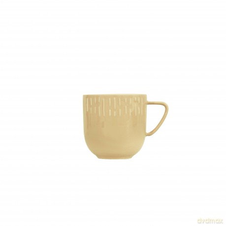 Aida - Life in Colour - Confetti - Mustard mug w/relief porcelain (13381)