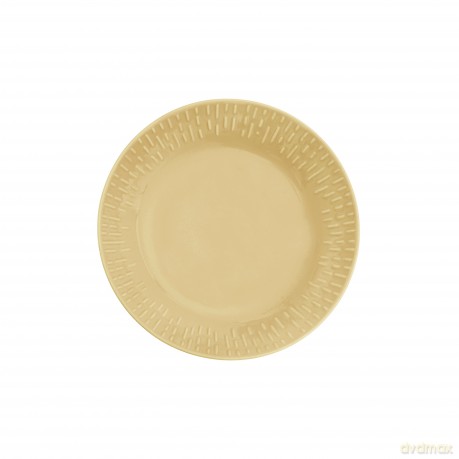 Aida - Life in Colour - Confetti - Mustard pasta plate w/relief porcelain (13384)