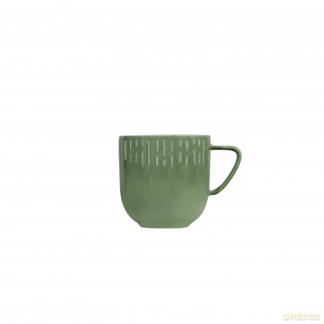 Aida - Life in Colour - Confetti - Olive mug w/relief porcelain (13401)