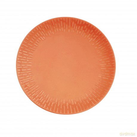 Aida - Life in Colour - Confetti Apricot dinner plate w/relief porcelain (13323)