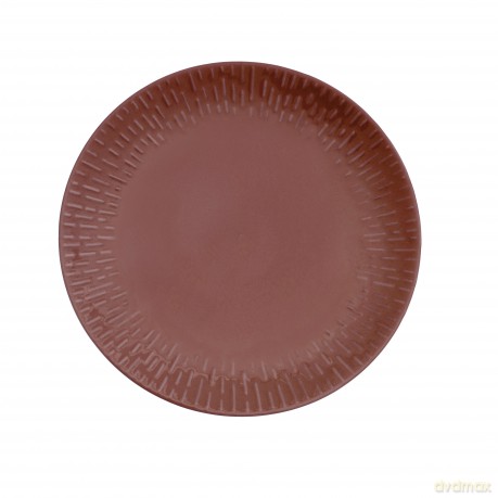 Aida - Life in Colour - Confetti Bordeaux dinner plate w/relief porcelain (13363)