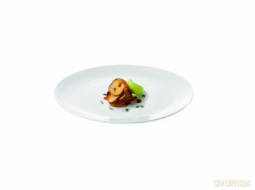 Aida - Relief - Set of 4 - White lunch plate - 22 cm (35186)