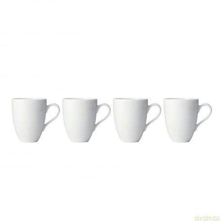 Aida - Relief - Set of 4 - White mugs (35181)